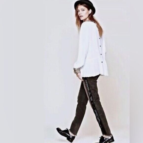 Free People Summer Solstice Beaded Jeans - Picture 2 of 13